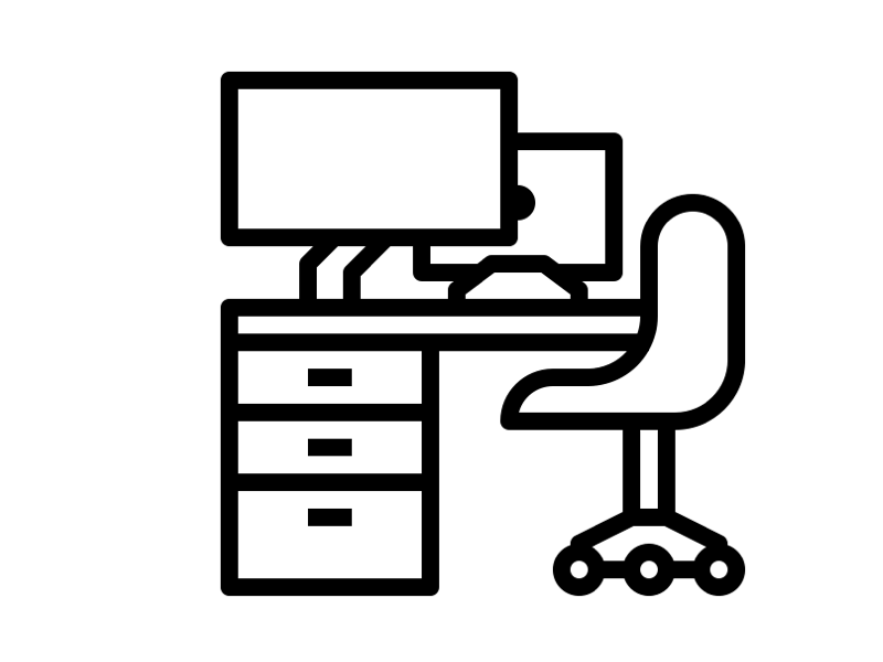 Workstations with charging ports